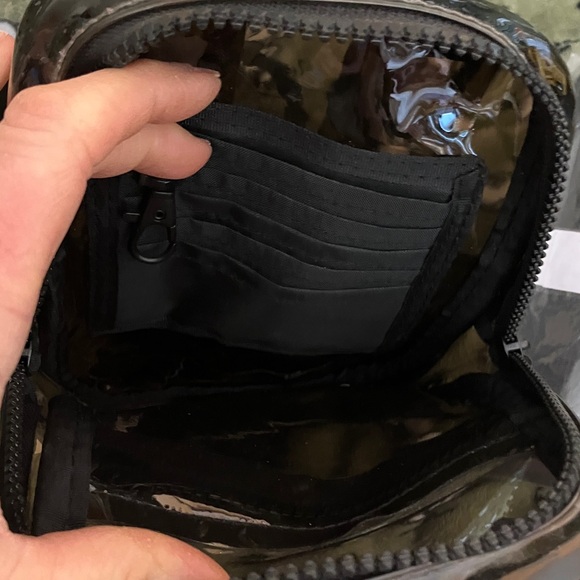 Brixton Glossy Transparent Black Belt/Crossbody Bag - Picture 6 of 8